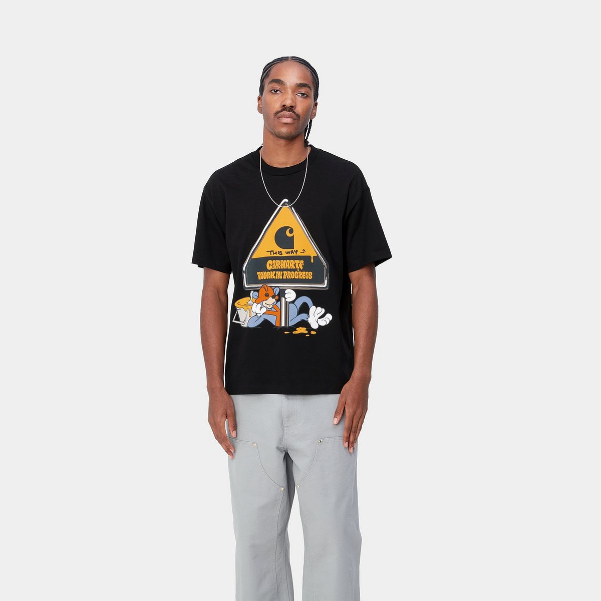 Тениска Carhartt WIP Deadkebab Workin On It T-Shirt Черно | I032403_89_XX, 0