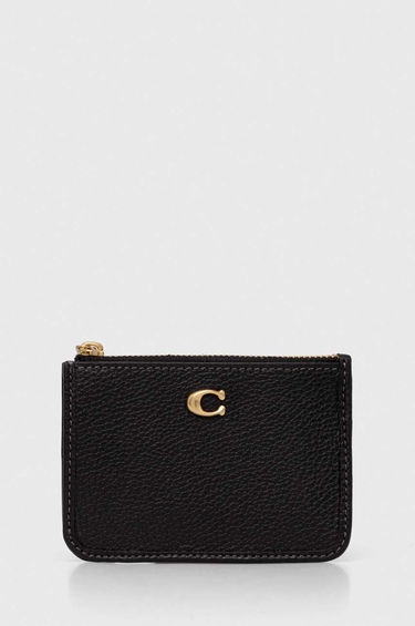 Ключодържатели Coach Leather Key Case Черно | CR550, 0