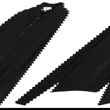 Пуловер Studio Nicholson Studio Nicholson Dune Polo Sweater Черно | DUNESN-1493-BLK, 1