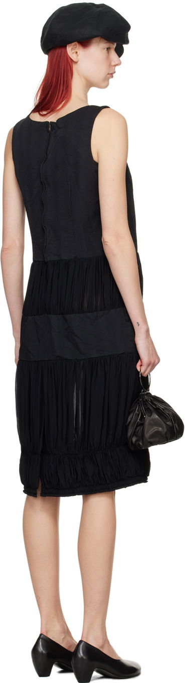 Pокля Comme des Garçons Comme des Garçons Ruched Midi Dress Черно | RM-A005-051, 2