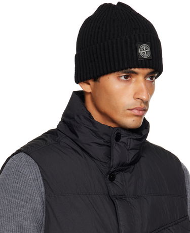 Шапка Stone Island Stone Island Full Rib RWS Wool Beanie Сиво | K2S15 N100002 S00C3, 3