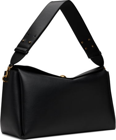 Чанта през рамо AMI AMI Paris Large Carrousel Leather Shoulder Bag Черно | ULL028.AL0103, 1