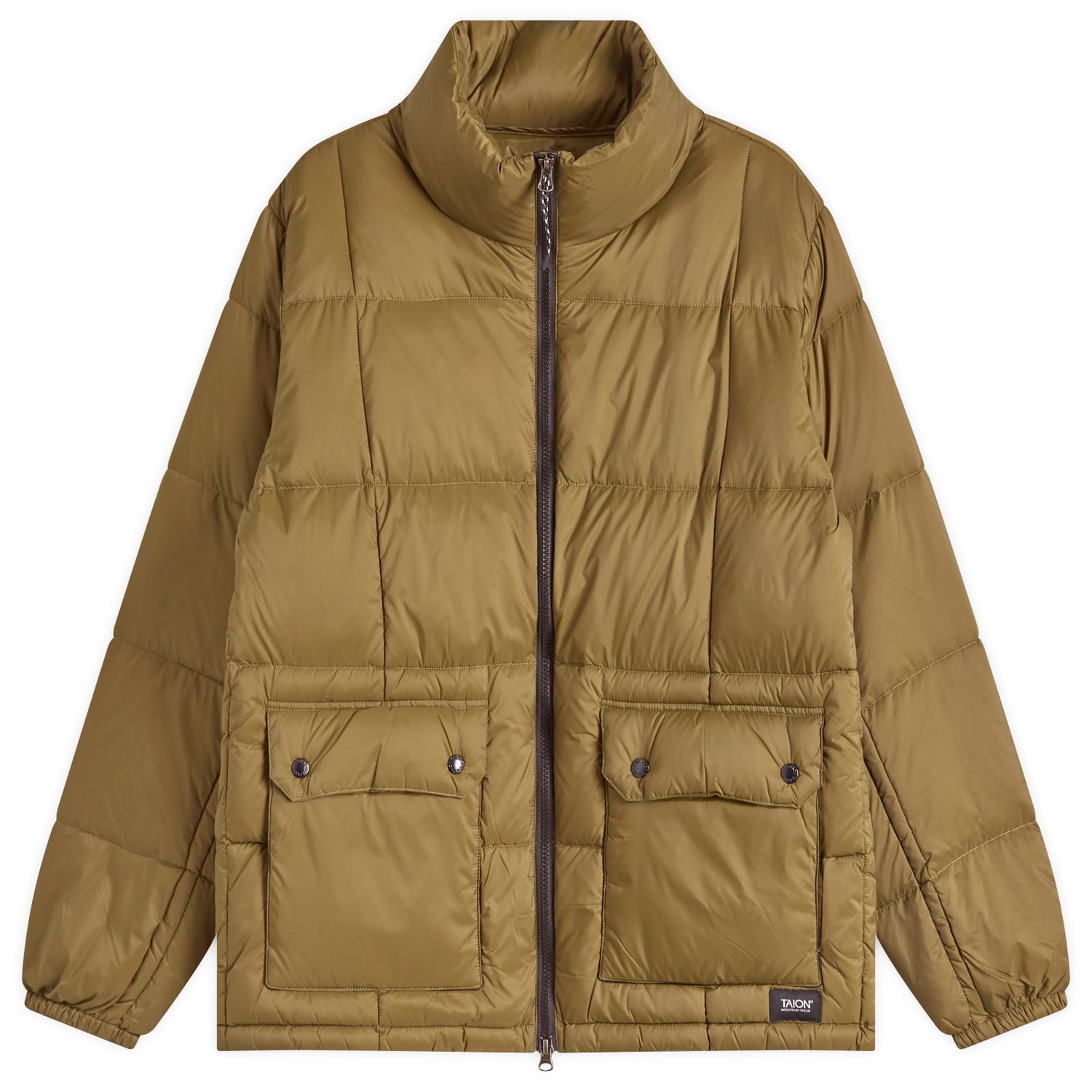Пухо яке TAION Hooded Down Jacket Зелено | TAION-102VZMT-OLV, 0