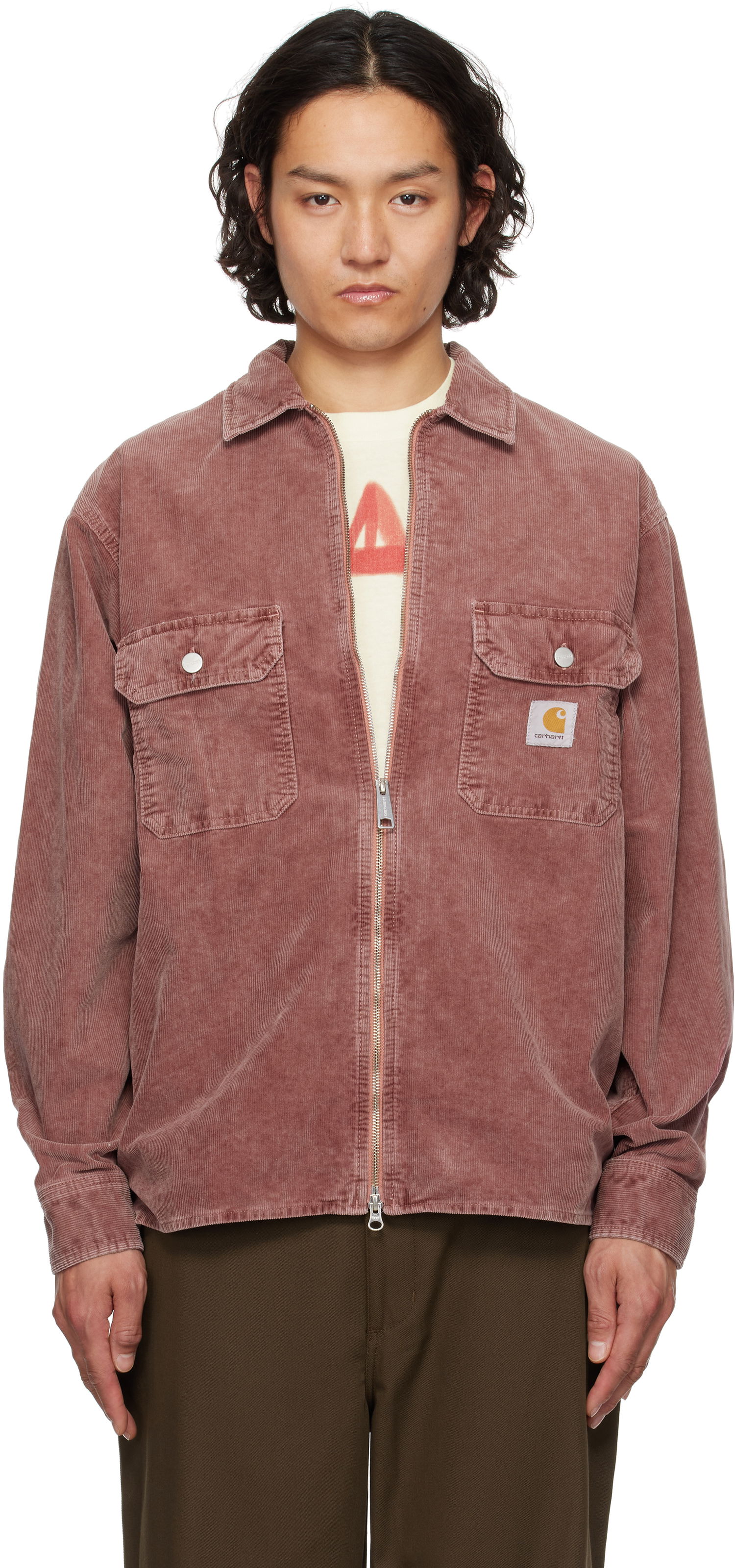 Риза Carhartt WIP Carhartt WIP Reynold Corduroy Overshirt Розово | I034878, 0