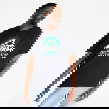 Тениска adidas Originals Adventure Mountain Front T-shirt Черно | IC2361, 0
