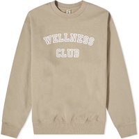 Пуловер Sporty & Rich Wellness Club Flocked Crew Sweat Бежово | CRAW2340EL, 1