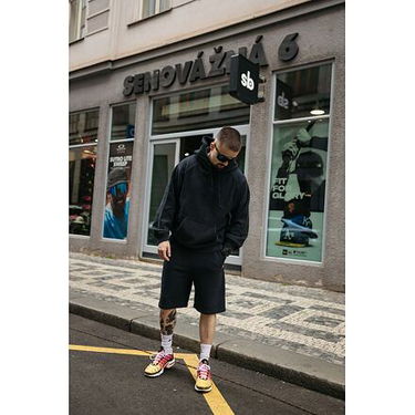 Суитчър Champion Premium AR1 Archive Hooded Sweatshirt Черно | 217979-ES510, 9
