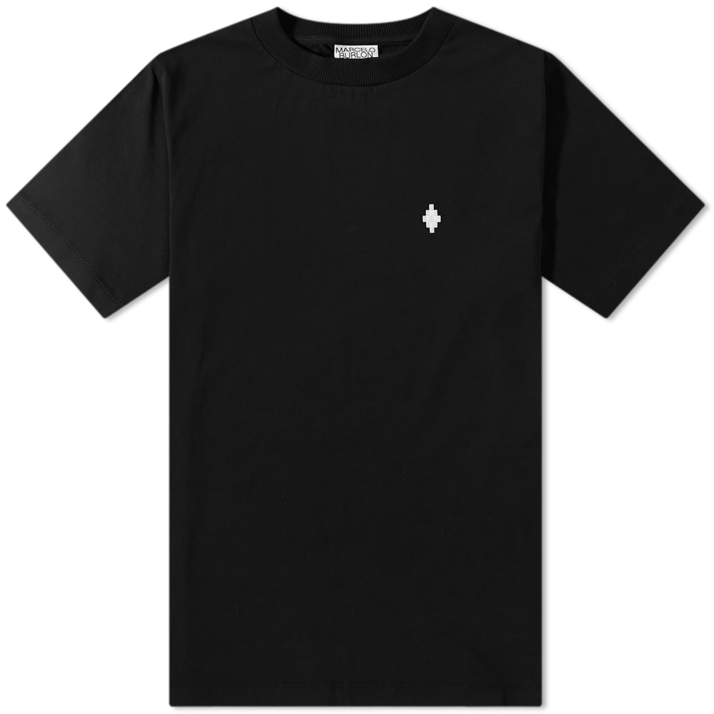 Тениска Marcelo Burlon Cross Tee Black Черно | CMAA018C99JER0021001, 0