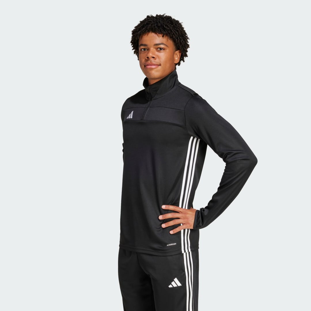 Суитчър adidas Performance Training Quarter-Zip Top Черно | JD0433, 0