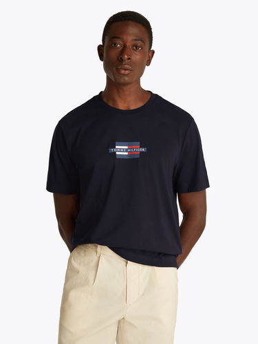 Тениска Tommy Hilfiger Tommy Hilfiger Flag Box T-Shirt Тъмно синьо | MW0MW38636DW5, 0