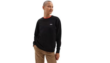 Суитчър Vans Flying V Boyfriend Fit Crew Sweater Черно | VN0A5AQ1BLK, 5
