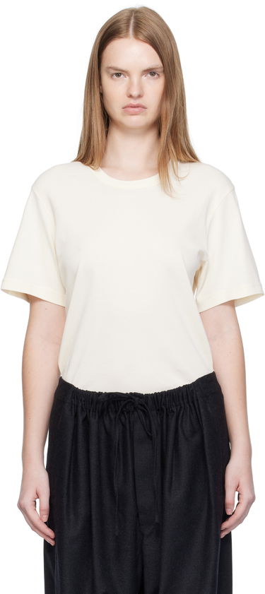 Тениска LEMAIRE LEMAIRE Rib T-shirt Бяло | TO1440 LJ1016, 0