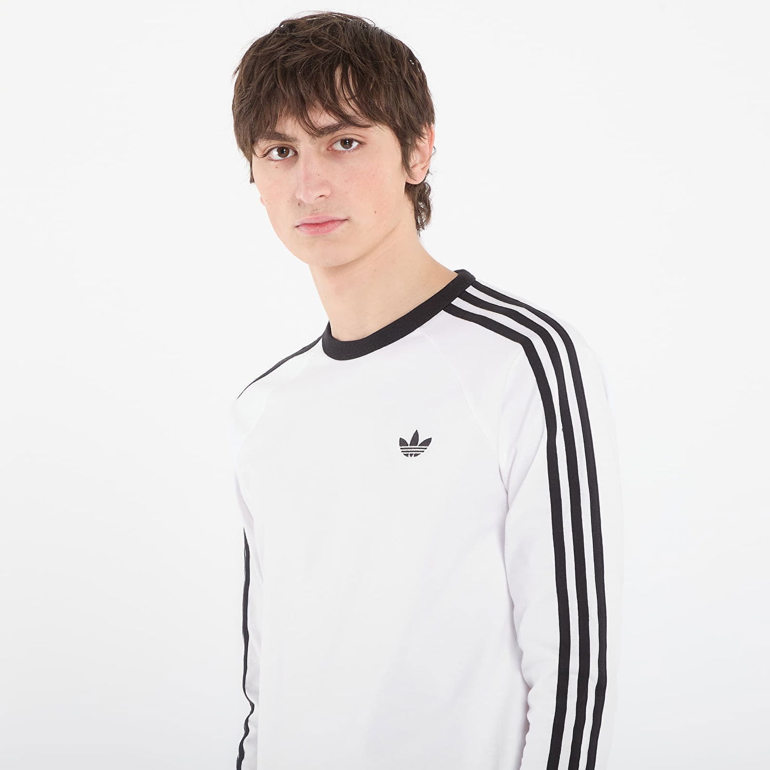 Тениска adidas Originals 3-Stripes Long Sleeve T-Shirt XXL Бяло | KE3545, 1