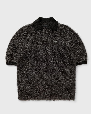 Поло тениска Lacoste Short-Sleeved Shaggy Knit Polo Shirt Черно | AH3740-S5T, 2