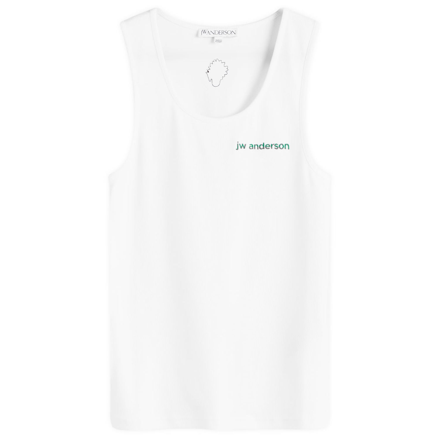 Пуловер JW Anderson Chest Logo Embroidery Vest Бяло | JO0241-PG1512-001, 0