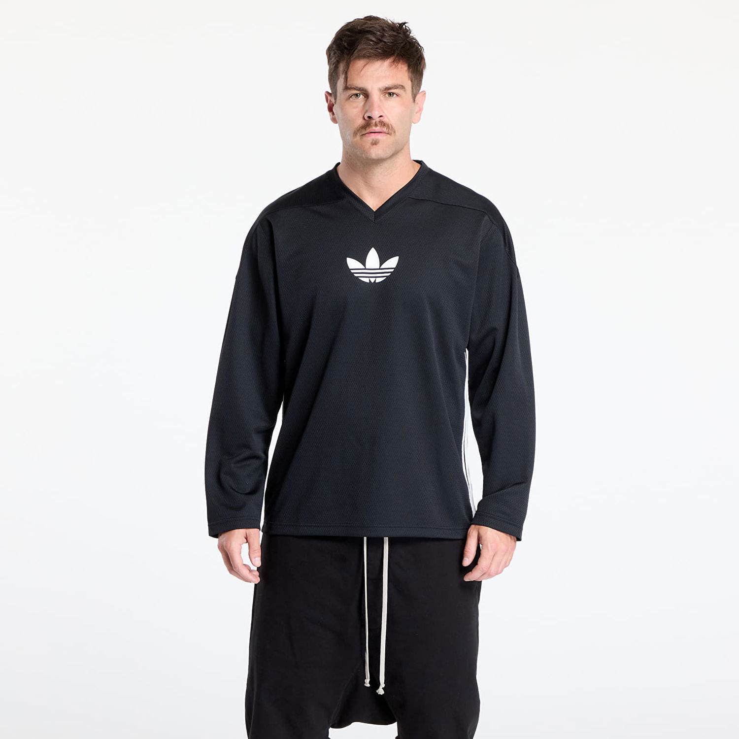 Тениска adidas Originals adidas Originals Adicolor Mesh Long Sleeve T-Shirt Черно | JY1307, 0