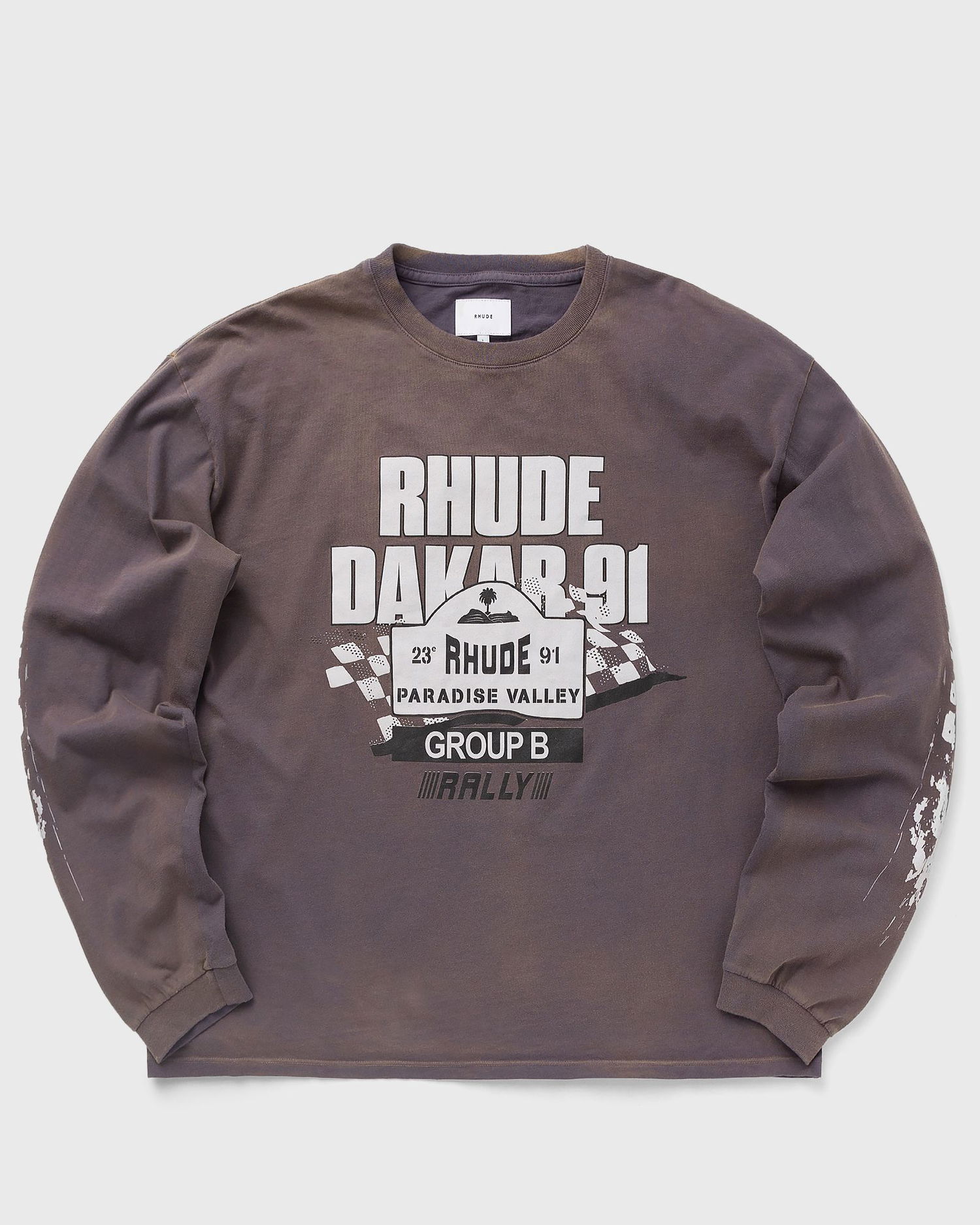 Тениска Rhude DAKAR 91 LS TEE Сиво | RHPF23TT020126751675, 0