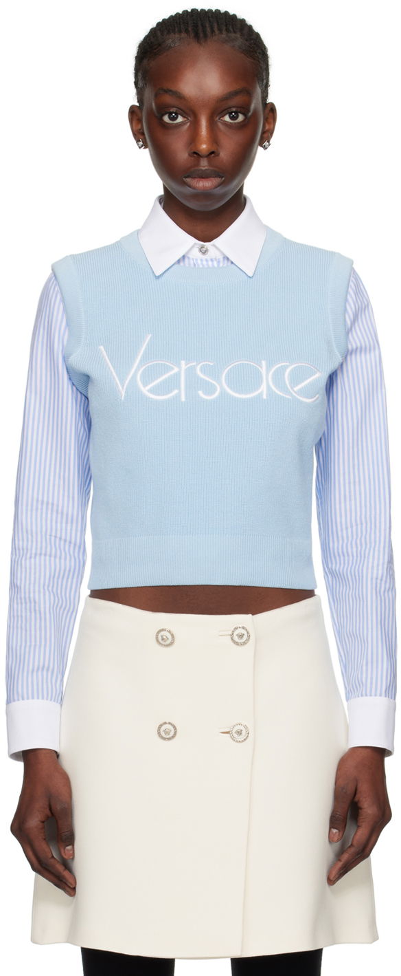 Пуловер Versace Blue 1978 Re-Edition Sweater Синьо | 1015291_1A10572