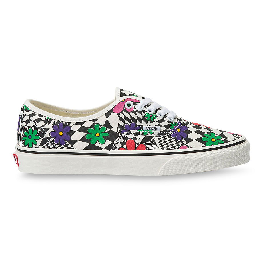 Кецове и обувки Vans Printed Authentic Floral Check Бяло | VN0A348A40G, 0