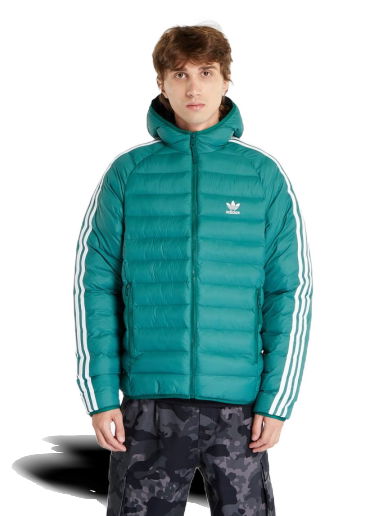 Пухо яке adidas Originals Pad Hooded Зелено | IL2569