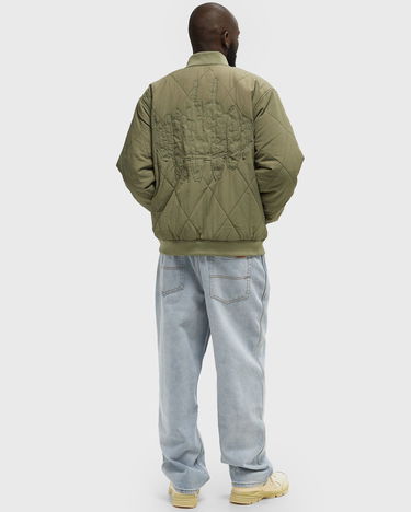 Яке бомбър Butter Goods Quilted Work Jacket Зелено | P20470, 3