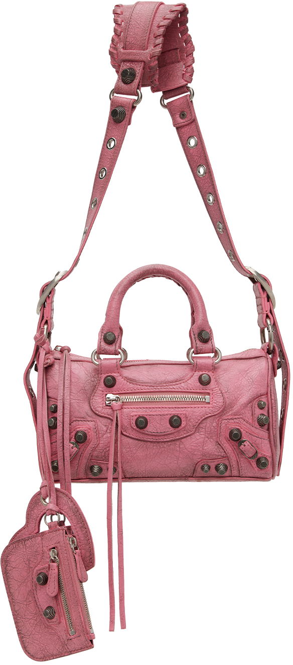 Чанта през рамо Balenciaga Mini 'Le Cagole' Duffle Bag Розово | 743356 2AAF3, 0