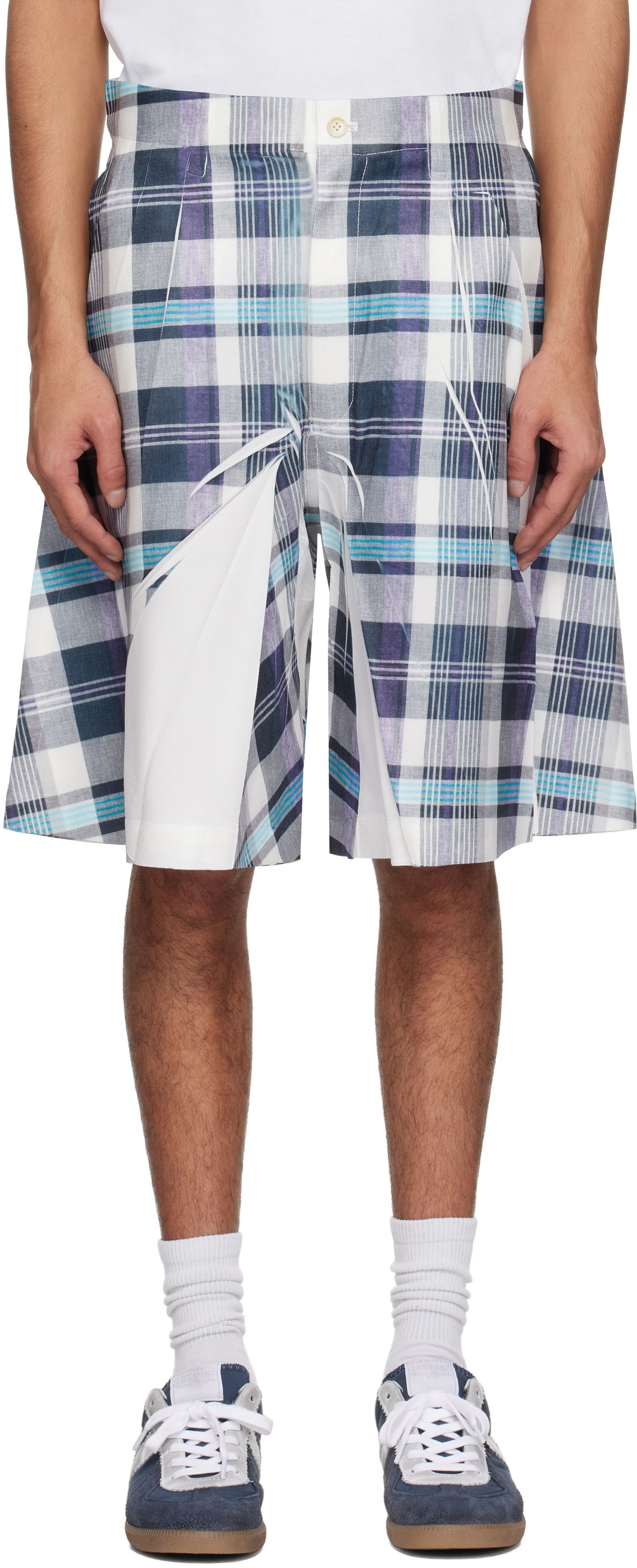 Къси панталони Comme des Garçons Comme des Garçons Shirt Twill Garment Printed Shorts Многоцветен | FO-P501-051, 0