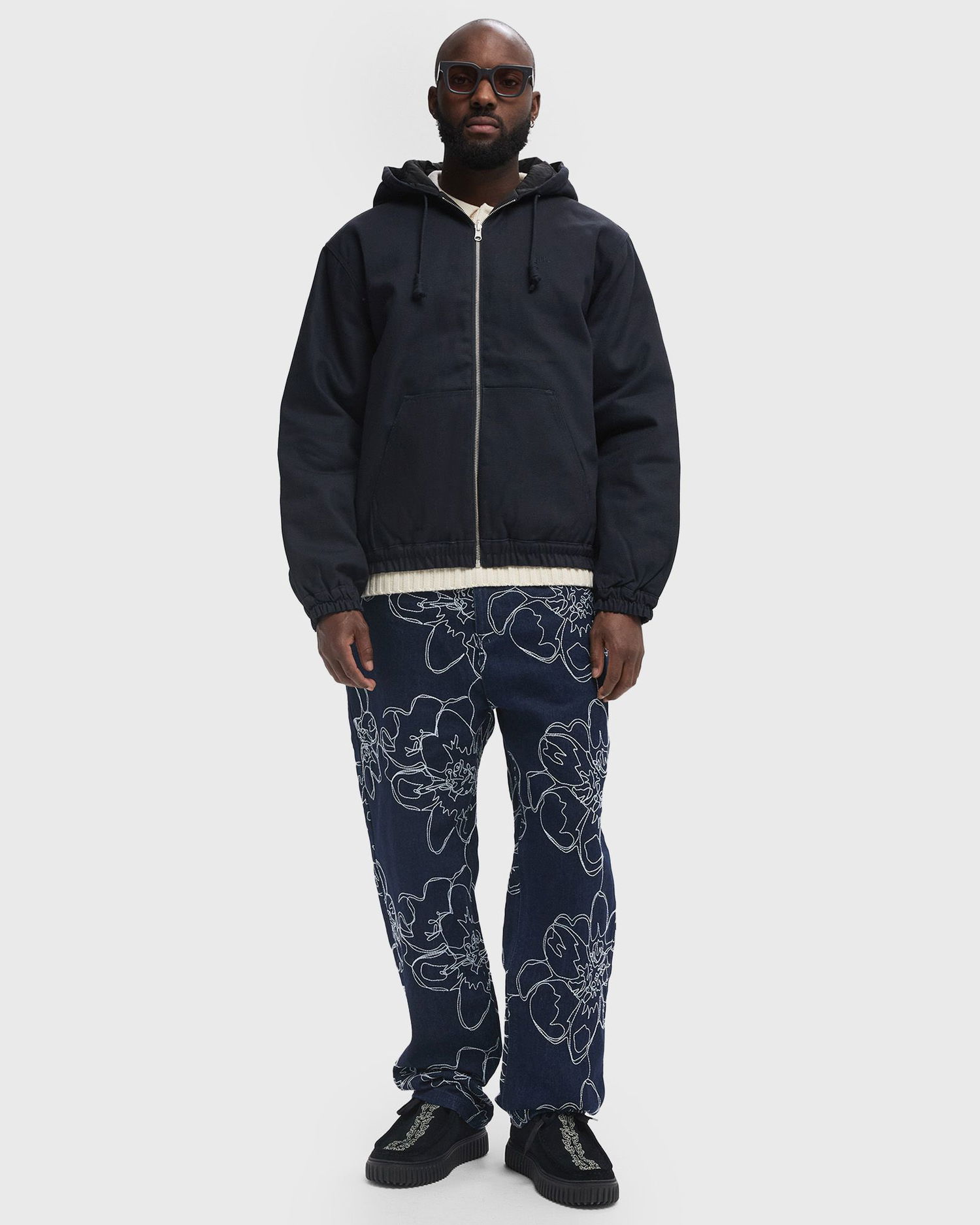 Суитчър Arte Antwerp Reversed Bomber Jacket Тъмно синьо | AW24-010J-NAVY, 1