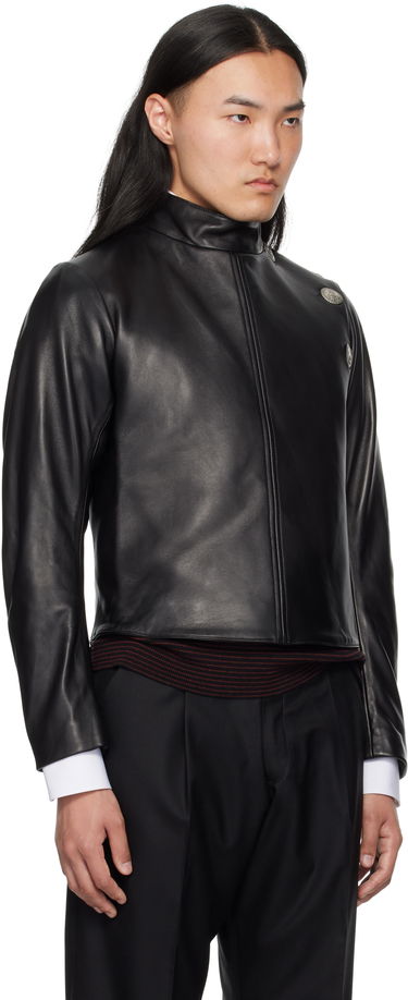 Яке Enfants Riches Déprimés Enfants Riches Déprimés Leather Fencing Jacket Черно | 040-246, 1