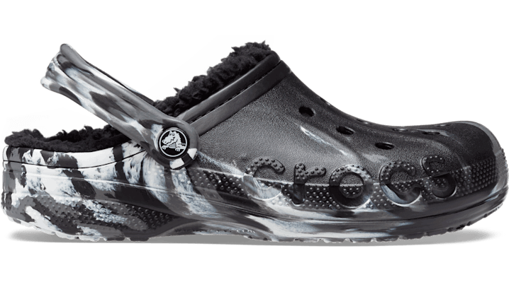 Кецове и обувки Crocs Baya Lined Marbled Clogs Черно | 208333-0C4, 0