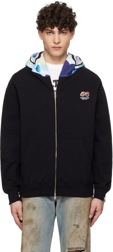 Суитчър BAPE BAYC Edition Shark Full Zip Hoodie Черно | 001ZPK731905C, 0