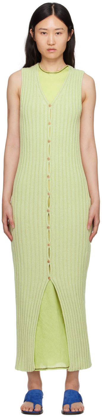 Pокля Baserange Maxi Knit Dress Зелено | DRLOS-CO-SP24, 0