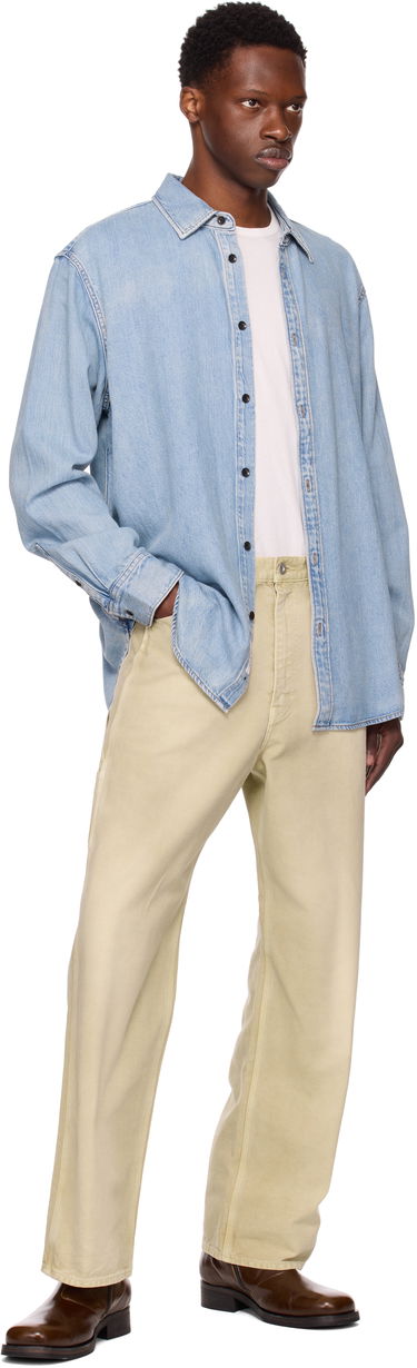 Риза rag & bone Rag & Bone Finch Denim Shirt Синьо | MED25PA016FWSU, 3