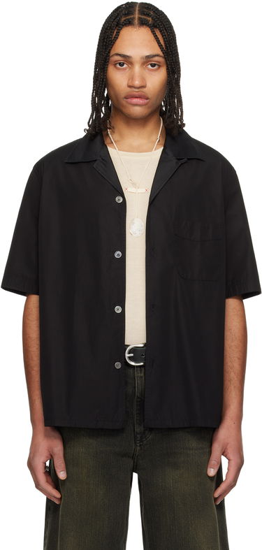 Риза OUR LEGACY Our Legacy Heusen Short Sleeve Shirt Черно | M2252HBE, 0