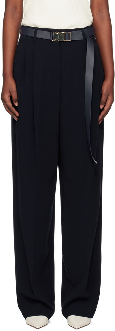 Панталони Max Mara Max Mara Neottia Pleated Wide-Leg Trousers Тъмно синьо | 2516131011600, 0