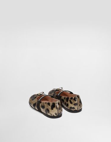 Аксесоари Dolce & Gabbana Dolce & Gabbana Printed Shiny Calfskin Ballet Flats Многоцветен | D20093AM568HA93M, 2