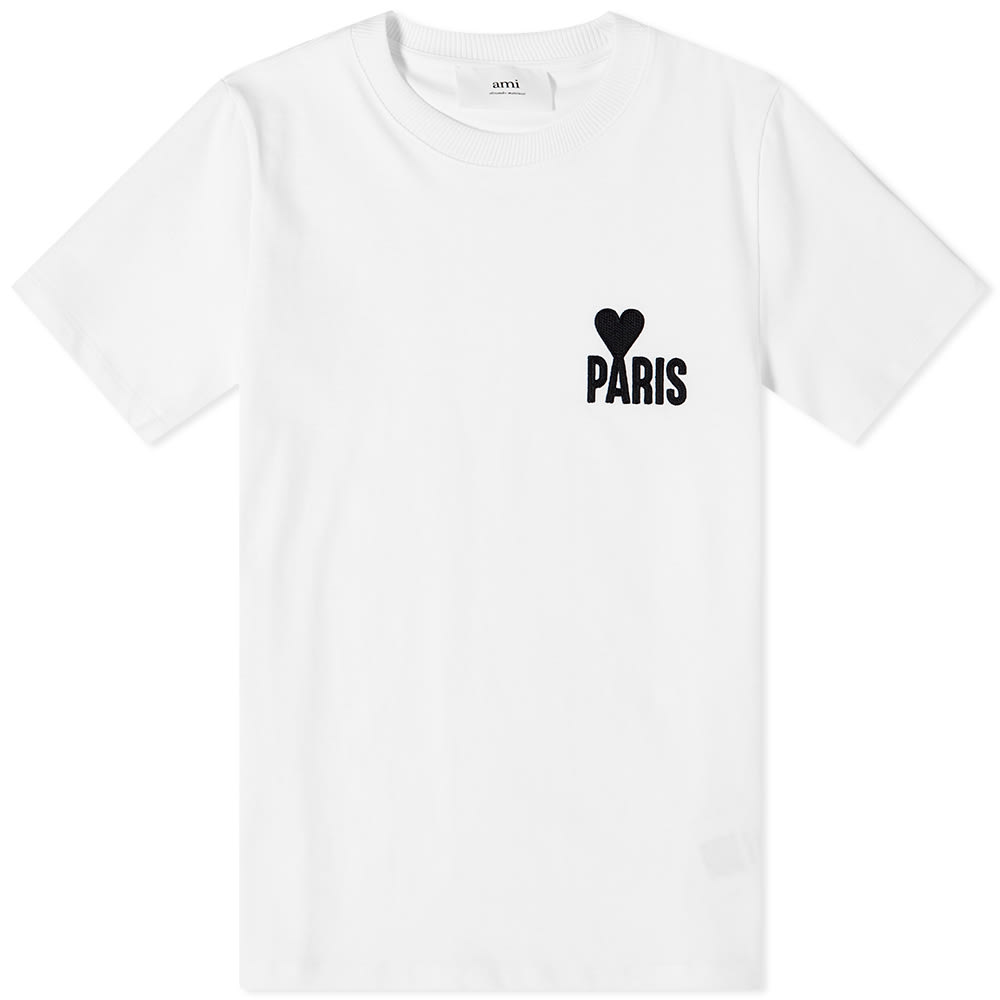 Тениска AMI Paris ADC Tee Бяло | UTS014-701-100, 0