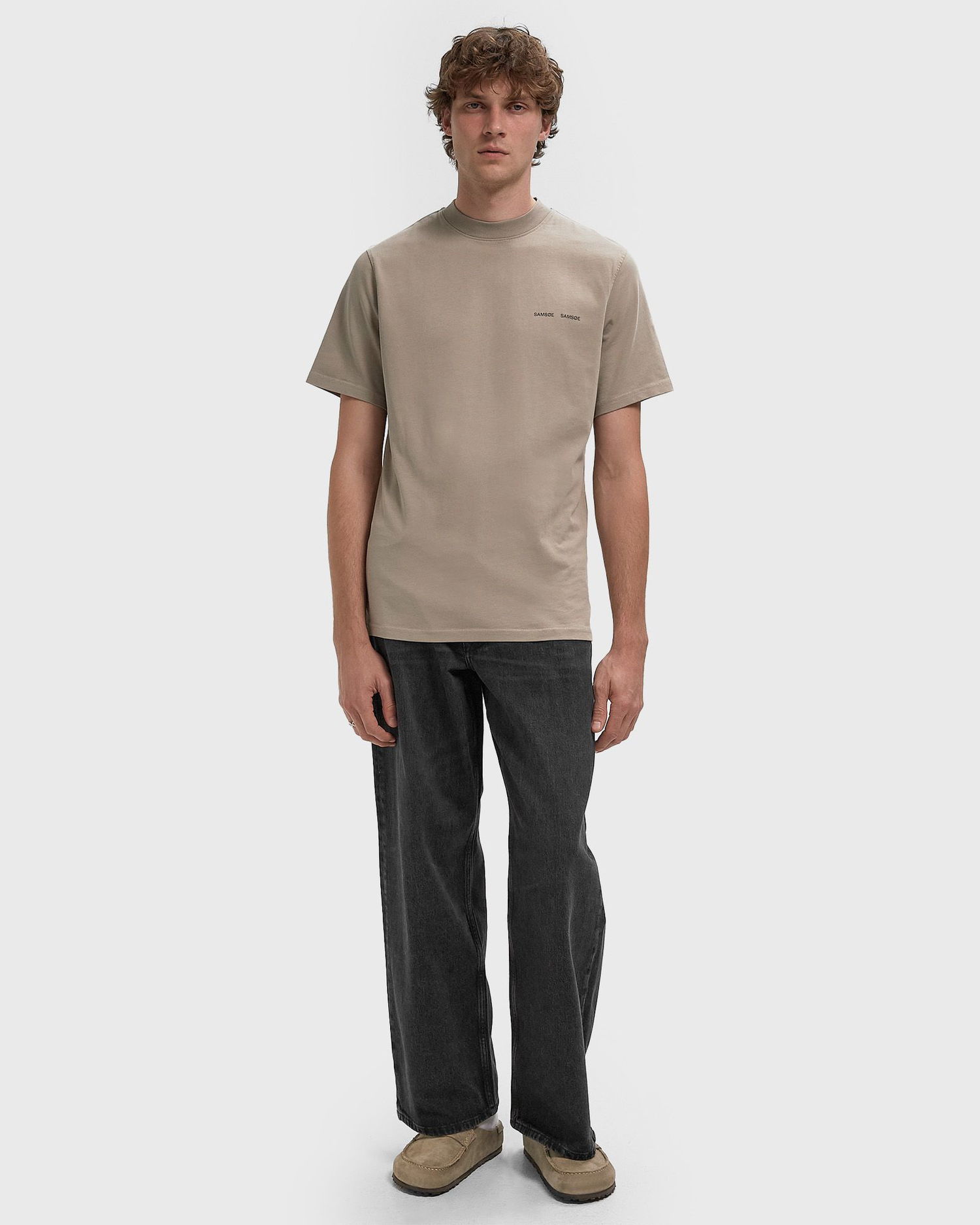 Тениска Samsoe Samsoe Norsbro T-Shirt Бежово | M20300010-ELEPHANT-SKIN, 1