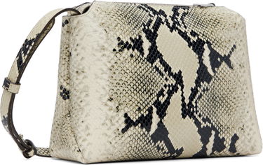 Чанта през рамо Khaite KHAITE Lina Snakeskin Crossbody Bag Бежово | H4010-803, 2
