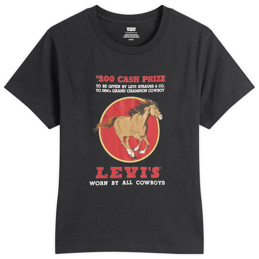 Тениска Levi's Horse Print T-Shirt Черно | A8804-0063