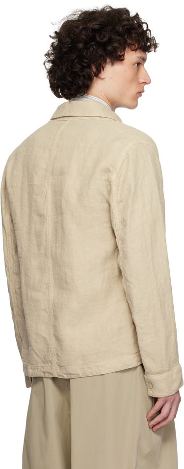 Палта Stone Island Stone Island Diagonal Linen Overshirt Бежово | K1S15 1200010 S00F8, 2
