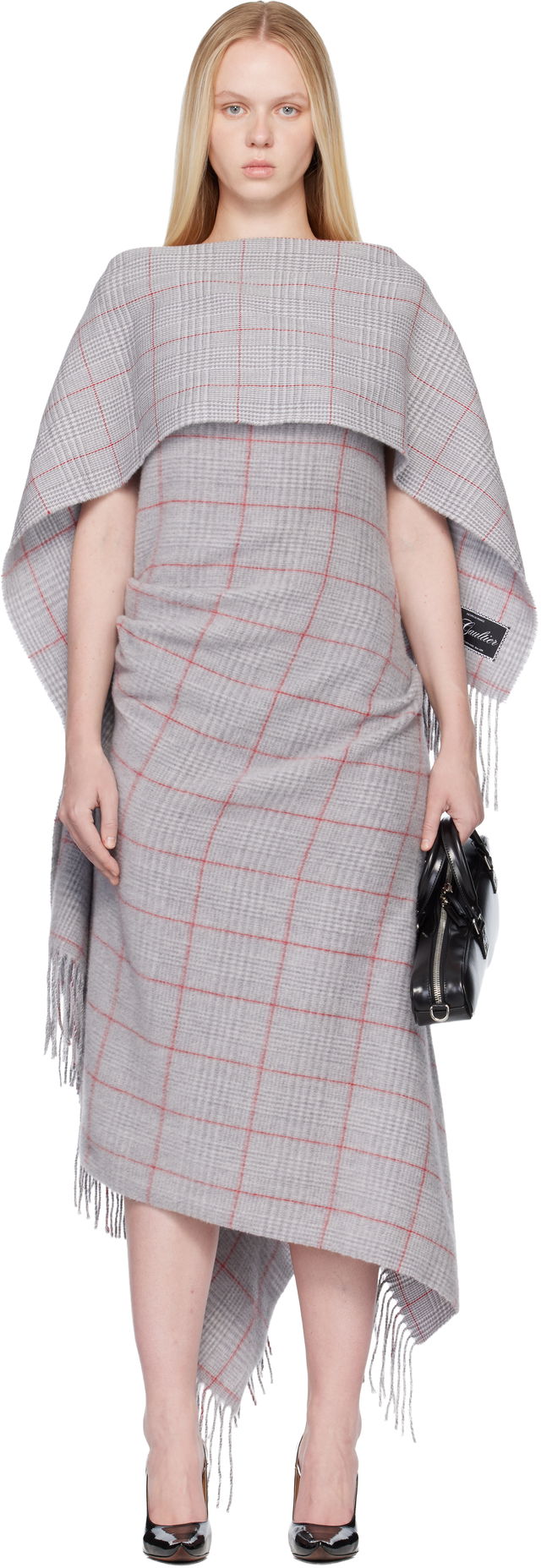 Jean Paul Gaultier Wool Scarf Maxi Dress