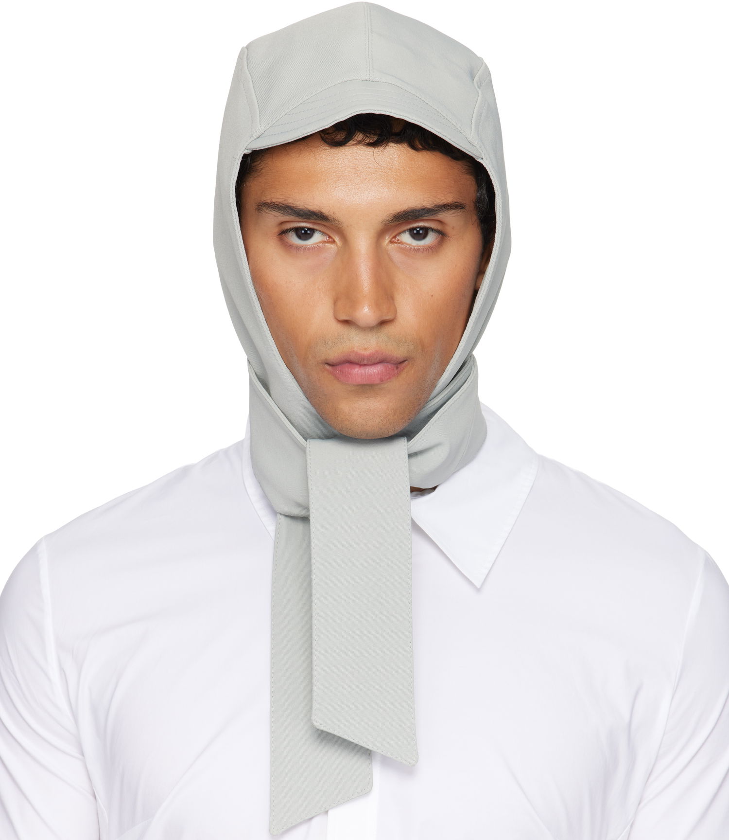 Кепки и шапки Jean Paul Gaultier Jean Paul Gaultier Long Panel Hood Сиво | 25/03-W-AC029-W002-02, 0