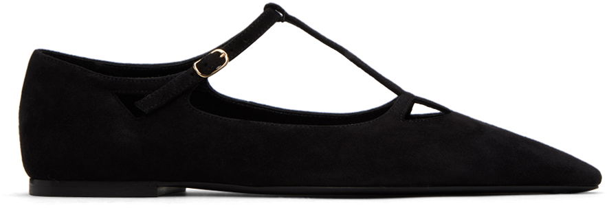 Кецове и обувки The Row The Row Cyd Ballerina Flats Черно | F1400-L25, 0