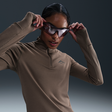 Пуловер Nike Nike Trail Dri-FIT Midlayer 1/4 Zip Кафяво | HJ2248-233, 0
