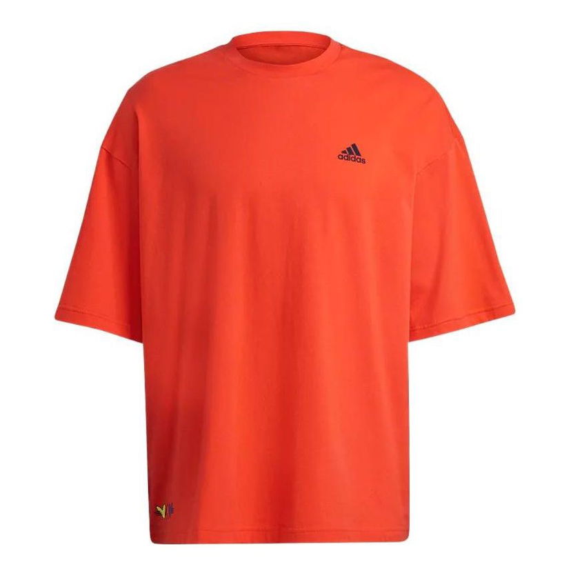 Тениска adidas Originals Round Neck Short Sleeve T-Shirt Червено | H61131