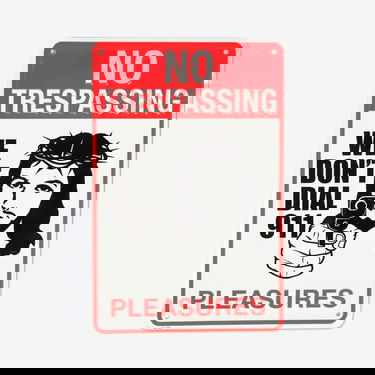 Домашен декор Pleasures Trespass Tin Sign Бяло | P24SP063 WHITE, 0