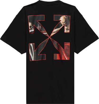 Тениска Off-White Caravaggio Print T-Shirt Size S Черно | OMAA038R21JER003, 1