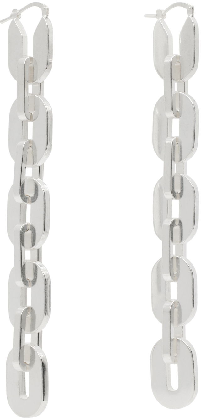 Обеци Jil Sander Chain Earrings Сиво | J11VG0078_P4877, 1