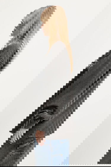 Тениска Aries Aries Aged Ancient Temple Printed Long Sleeve T-Shirt Черно | AR6014103, 1